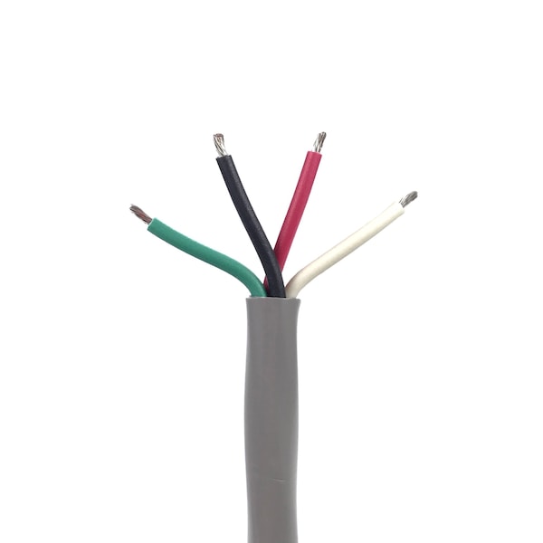 16 AWG 4 Conductor CMG Communication Cable, 300V, Unshielded, 10 ft Length